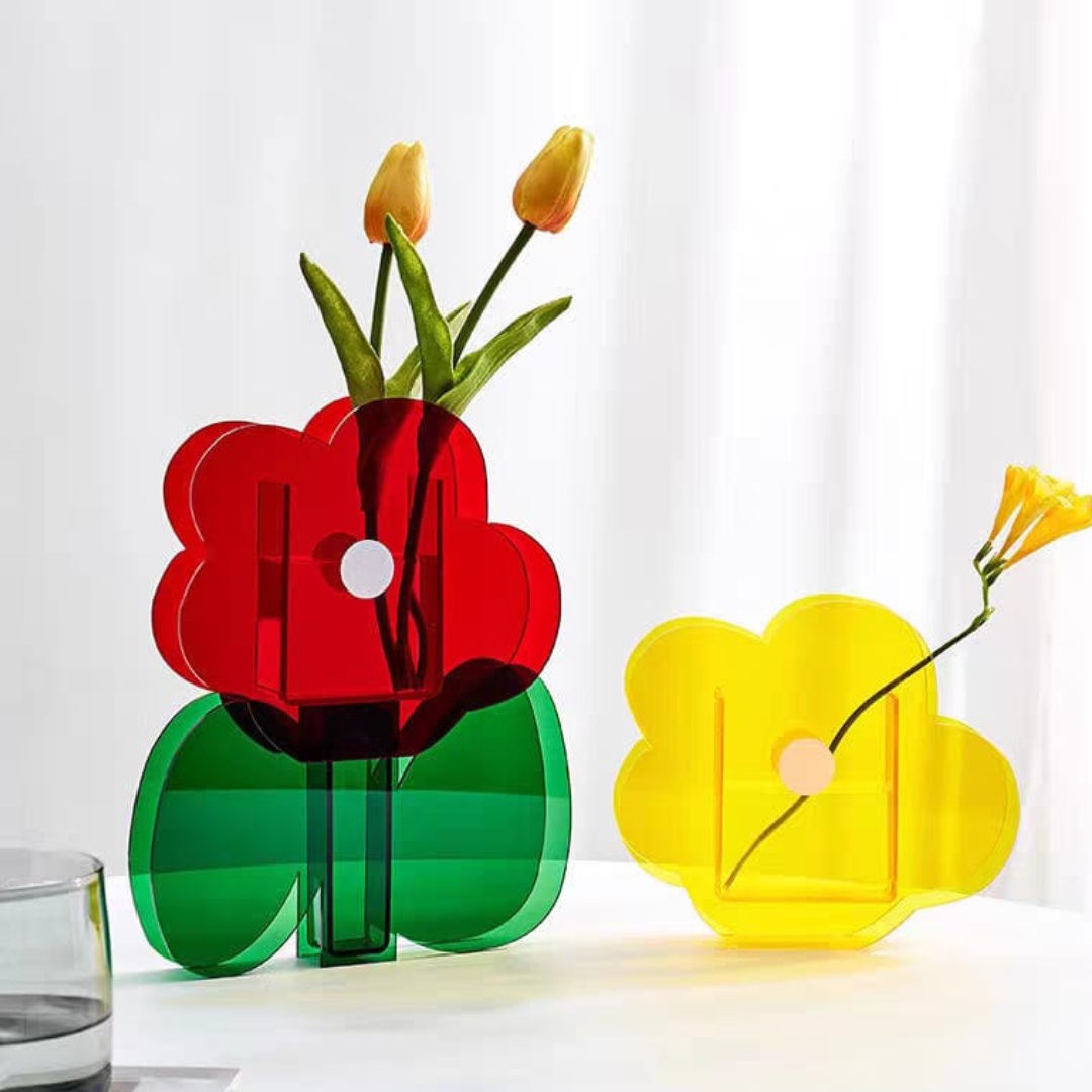 Vase de Table Estival – Élégance Décontractée pour l’Intérieur et l’Extérieur