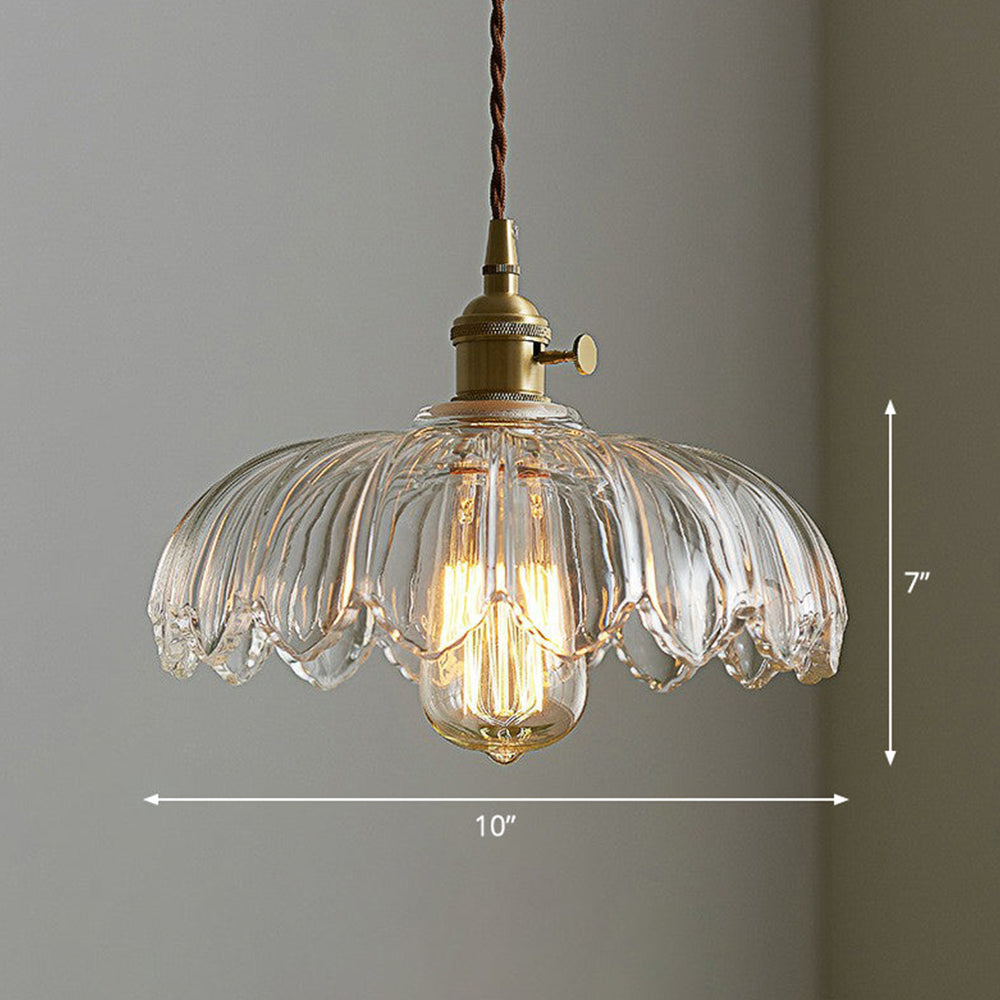 Suspension Vintage Émaillée à Motif Floral | Charme Rétro et Élégance