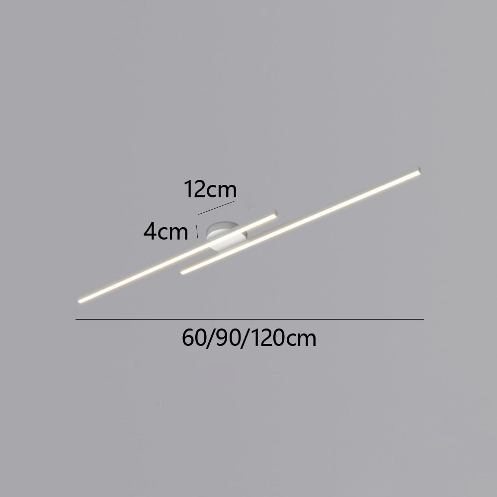 Plafonnier LED Moderne Aluminium Barre Semi-Encastré