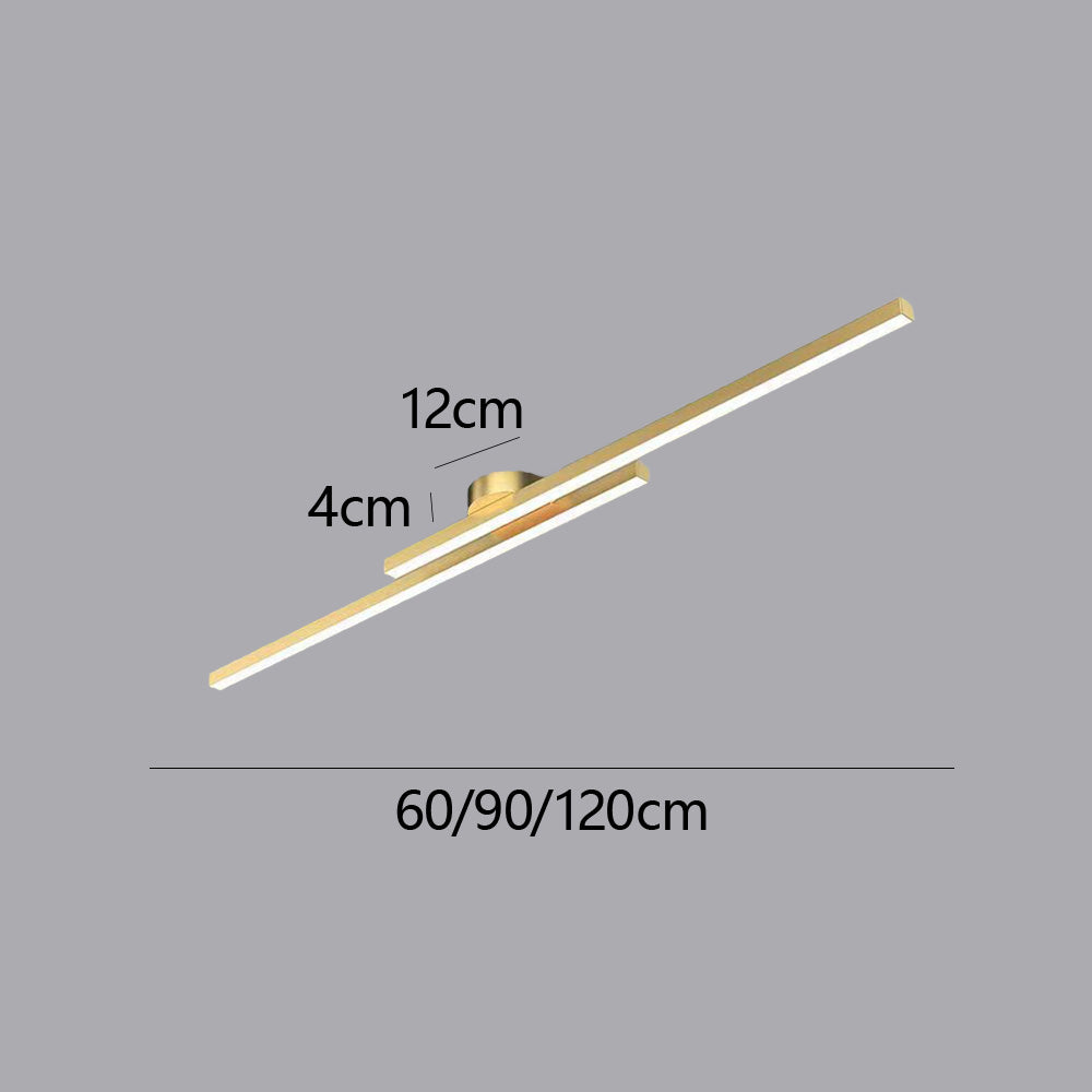 Plafonnier LED Moderne Aluminium Barre Semi-Encastré