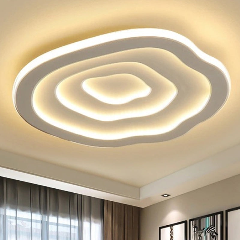 Lampe Plafonnier Ondulée | Éclairage LED Blanc Chaud et Froid