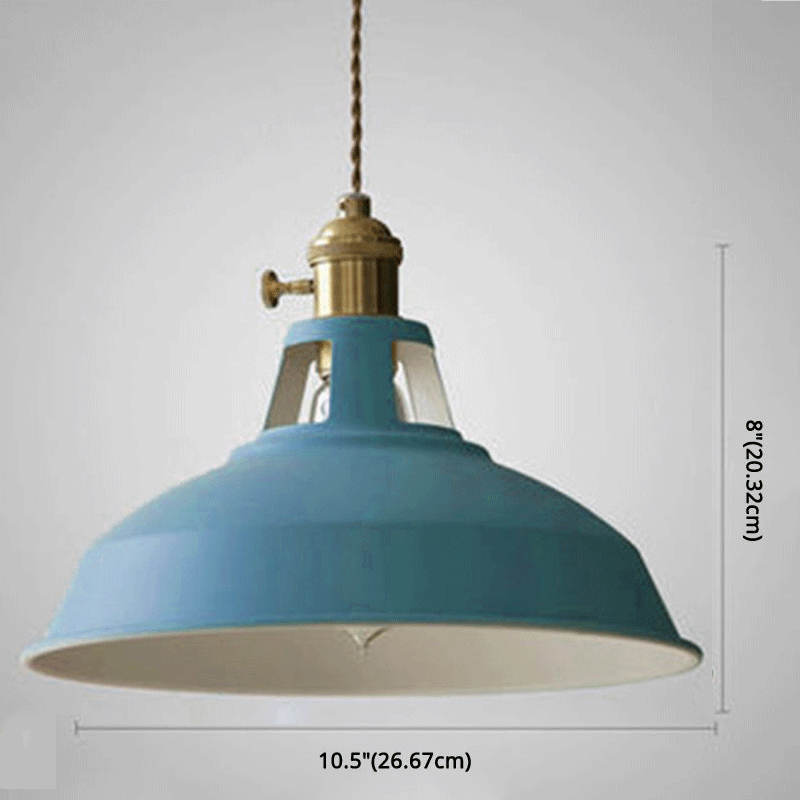 Suspension Industrielle Rétro en Métal 1 Lampe – Parfaite pour Restaurant