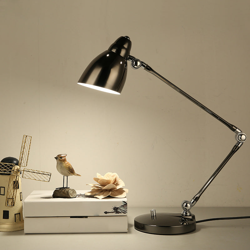 Lampe de Bureau Métal à Bras Articulé Industriel