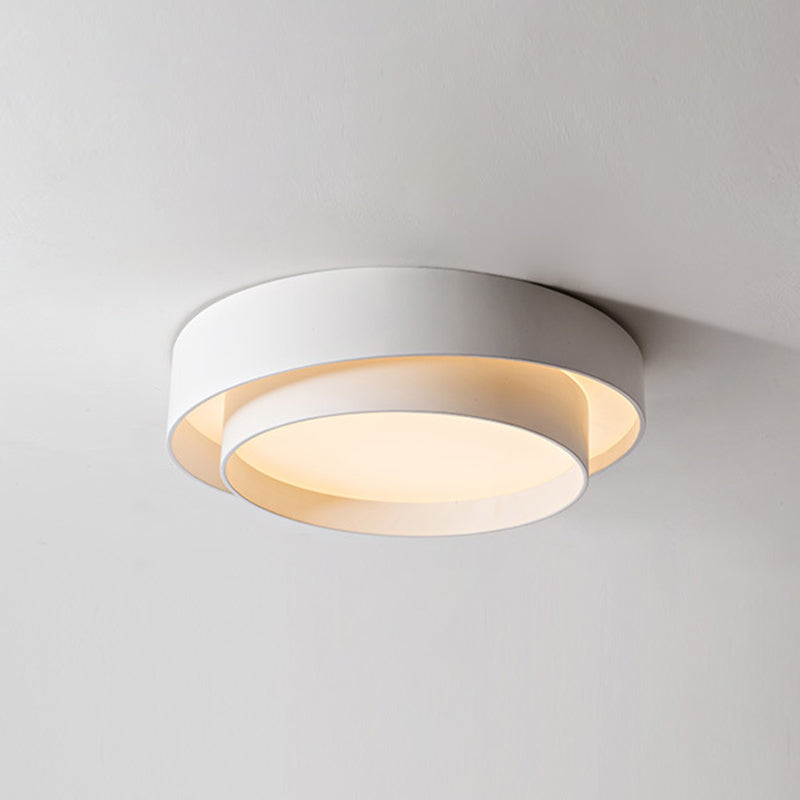 Lampe Plafonnier Métal Blanc | Style Nordique LED - Éclairage Moderne pour Chambre