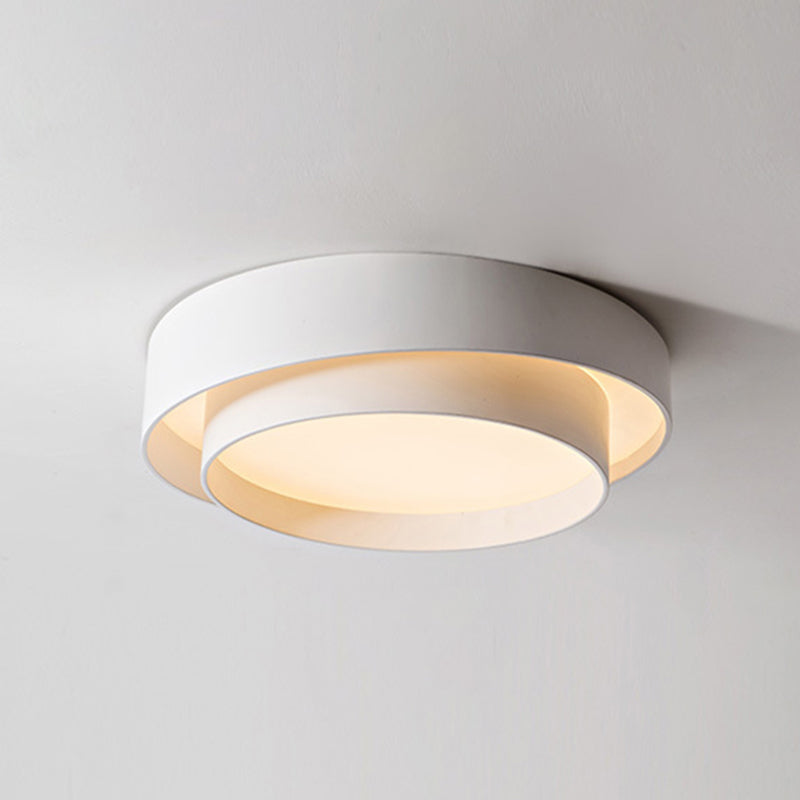 Lampe Plafonnier Métal Blanc | Style Nordique LED - Éclairage Moderne pour Chambre