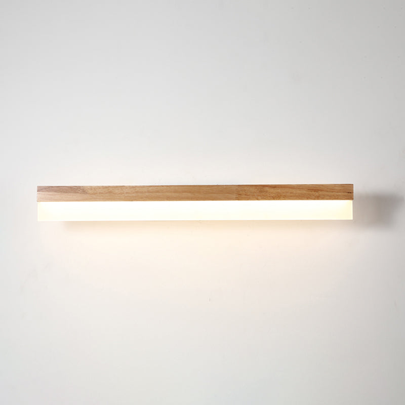 Applique LED Murale Bois Moderne pour Salle de Bain