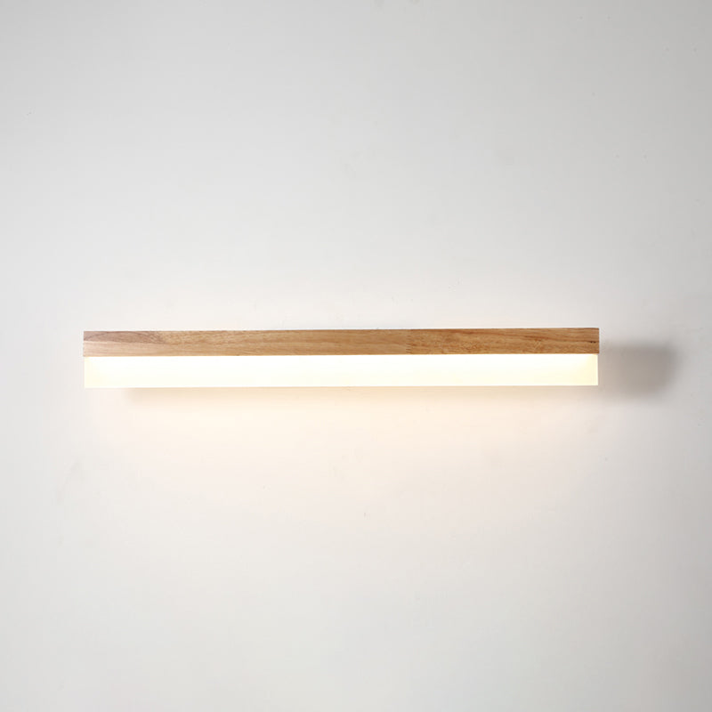 Applique LED Murale Bois Moderne pour Salle de Bain