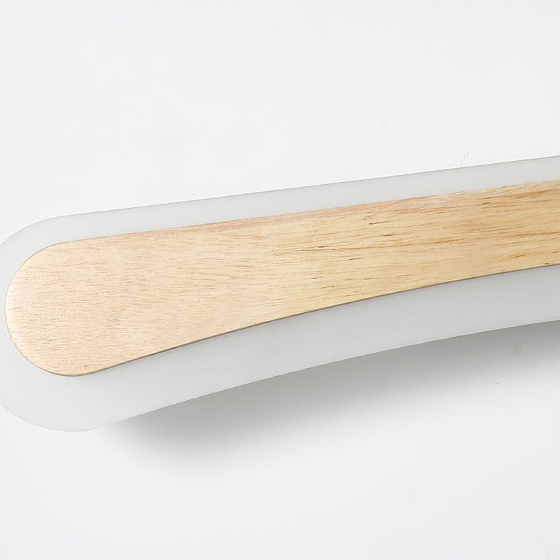 Applique LED Murale Bois Moderne pour Salle de Bain