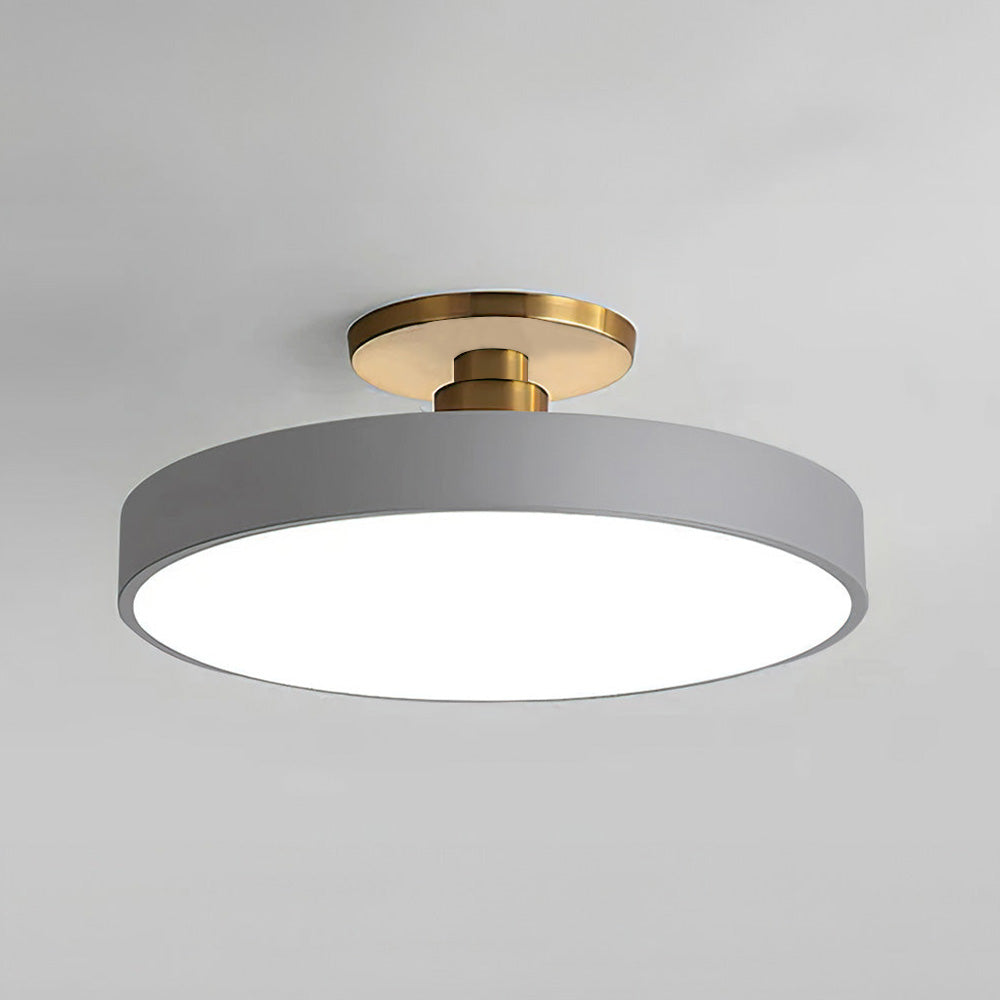Plafonnier LED Circulaire Moderne | Design Simple et Élégant Semi-Suspendu