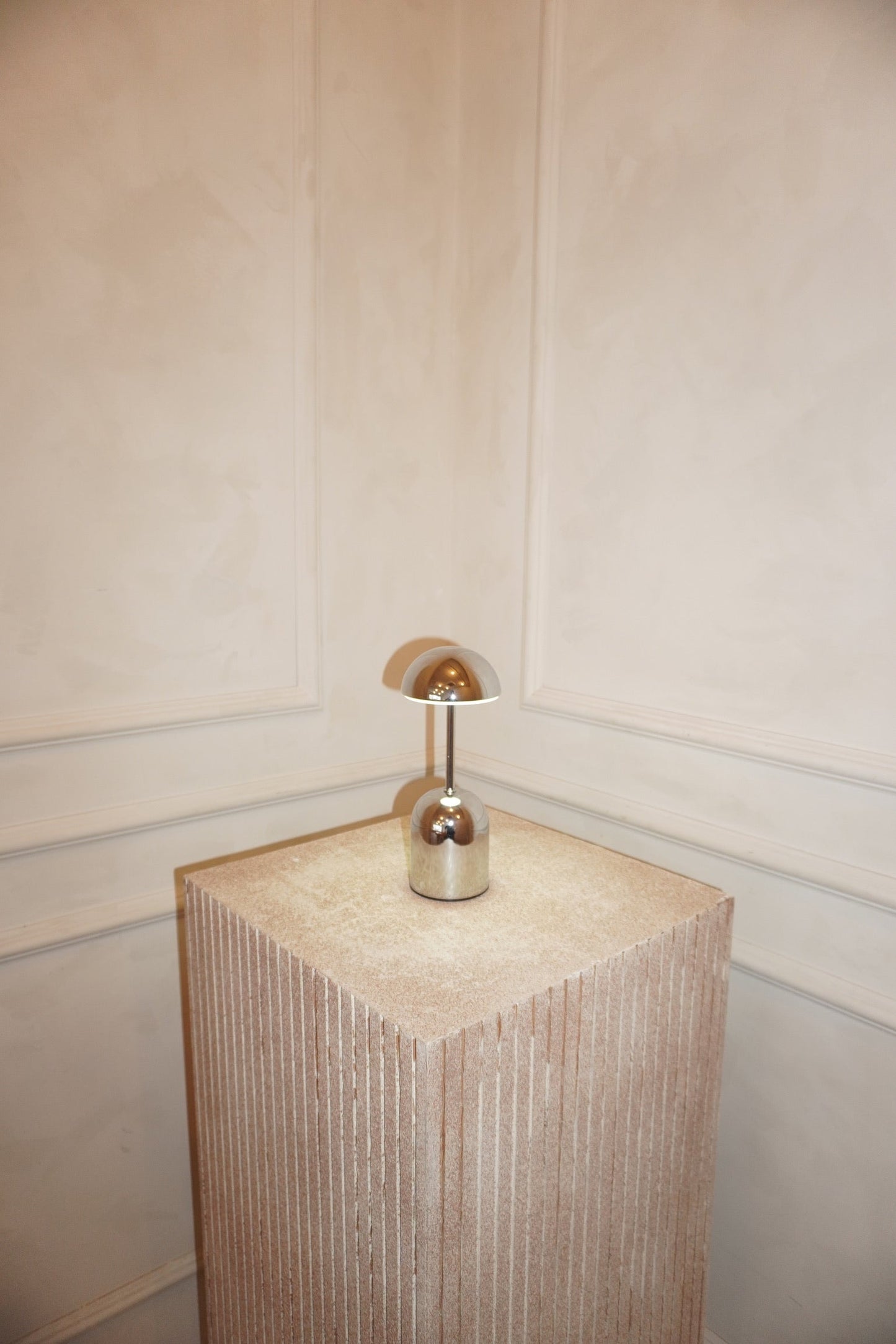 Lampe Sans Fil Edie, Métal Argent ou Or, Tactile