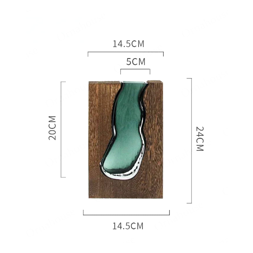 Vase Nordic Live Edge – Équilibre Naturel et Élégance Contemporaine