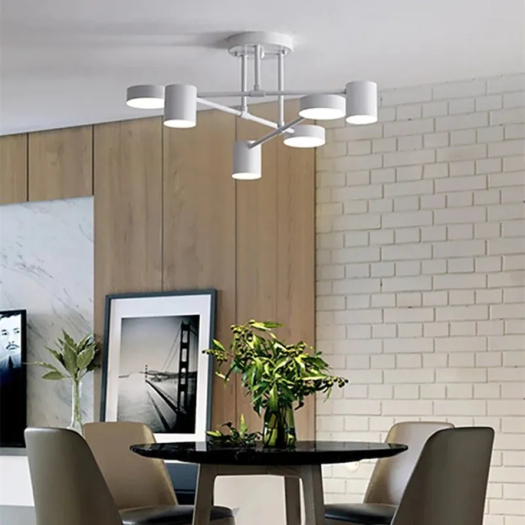 Plafonnier LED Moderne à 6 Bras