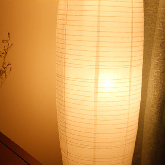 Lampadaire Colonne Papier Riz Style Nordique – 2 Ampoules
