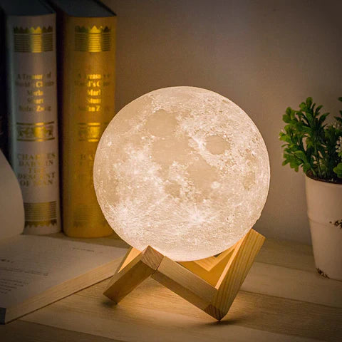 Moon Lamp | Lampe Lune Blanche – Éclairage Lunaire Apaisant pour Votre Intérieur