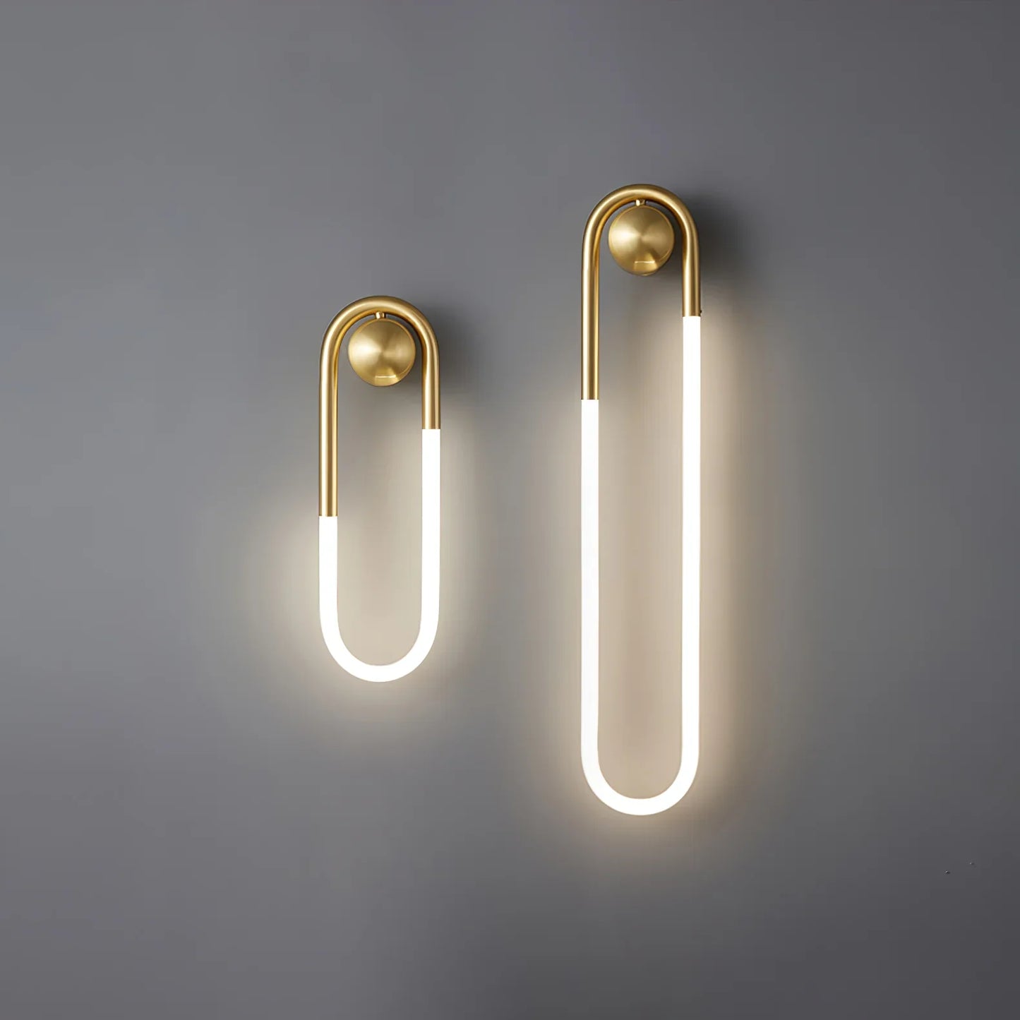 Applique Murale Boucle LED – Laiton ou Noir Moderne