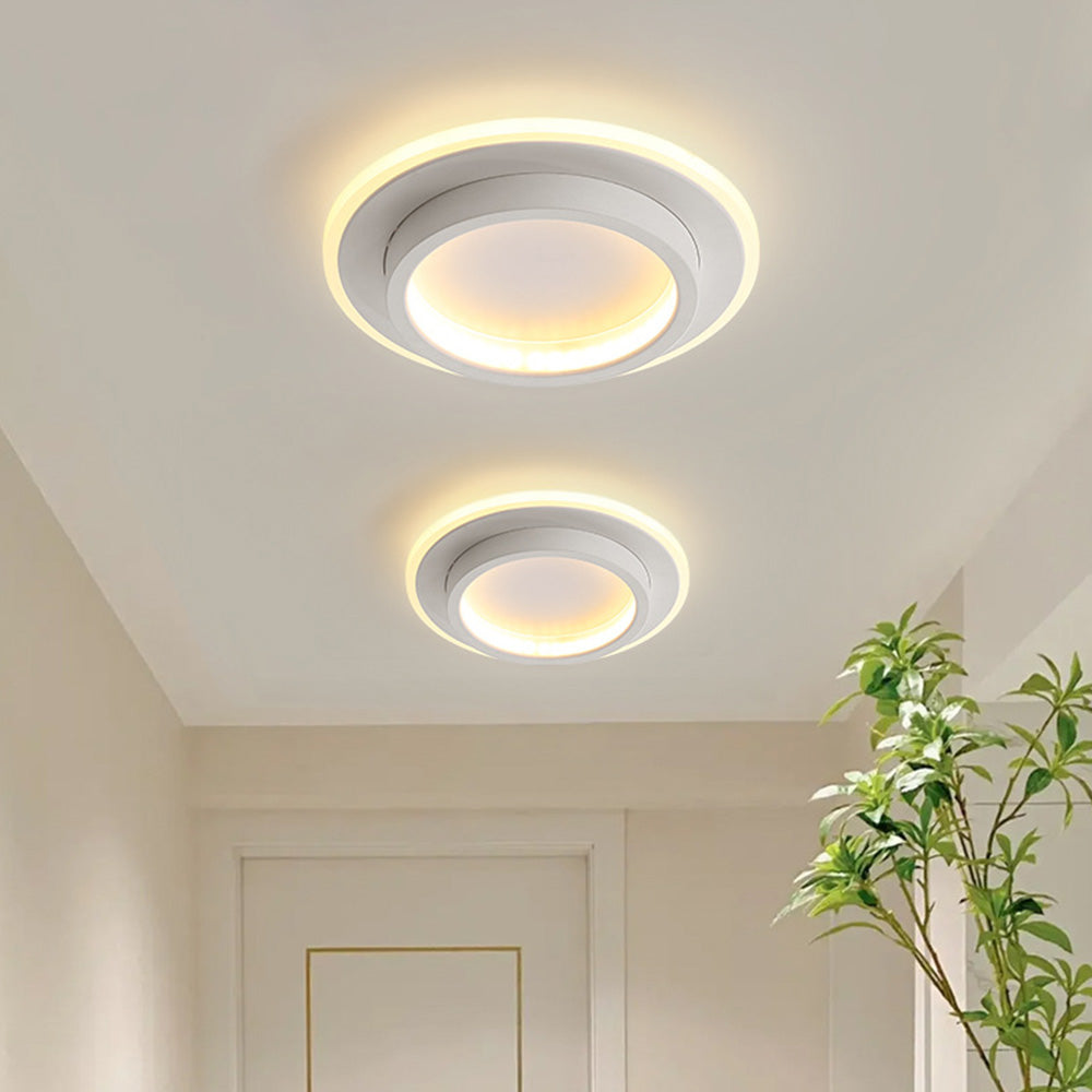Plafonnier LED Rond Métal & Acrylique – 10W/20W