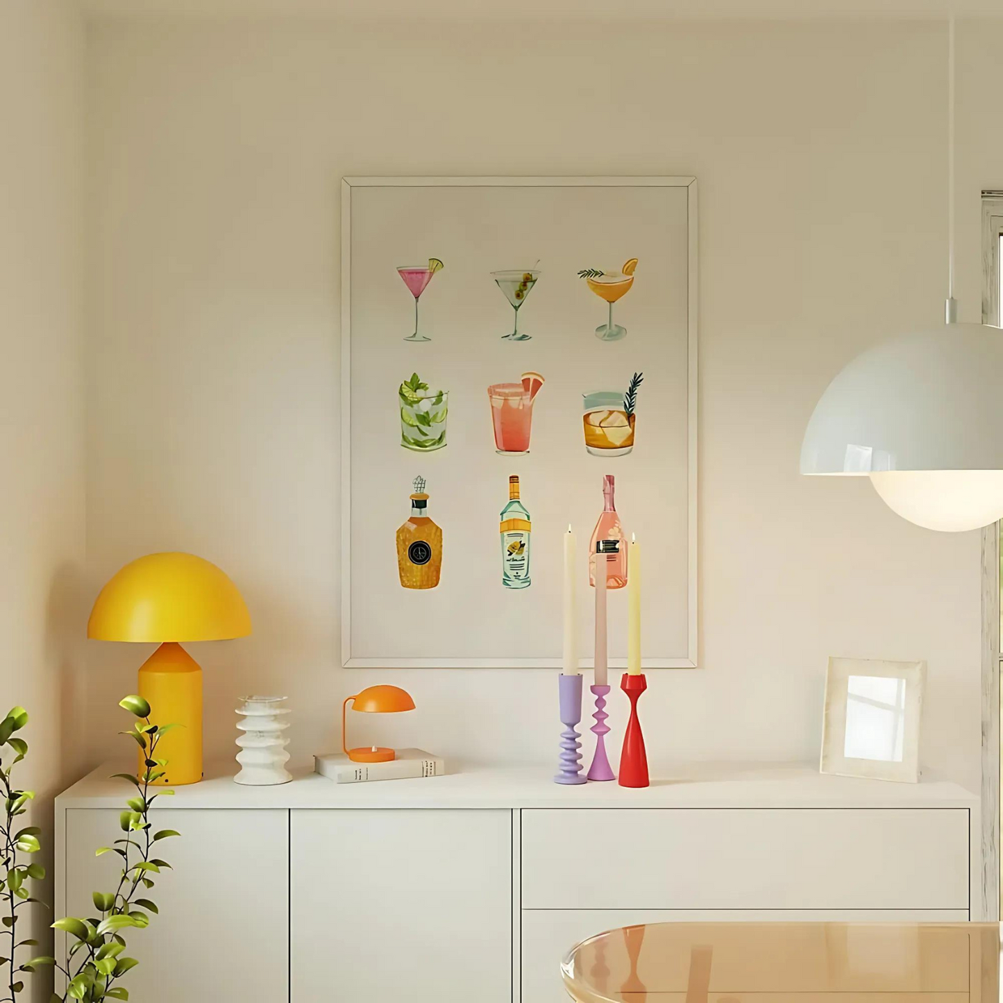 Affiches Murales Cocktails Colorés (Sans Cadre)