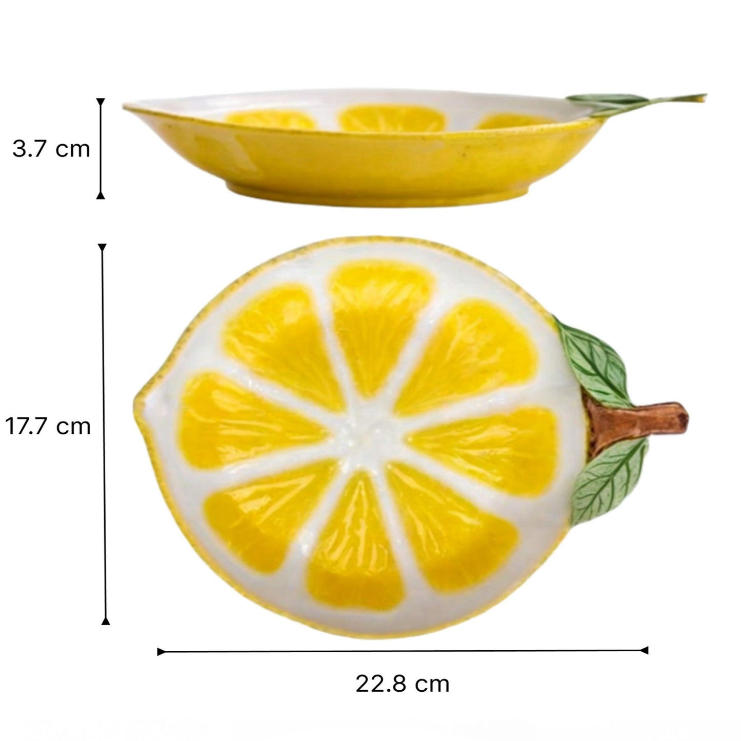 Assiettes Citron en Céramique Artisanale
