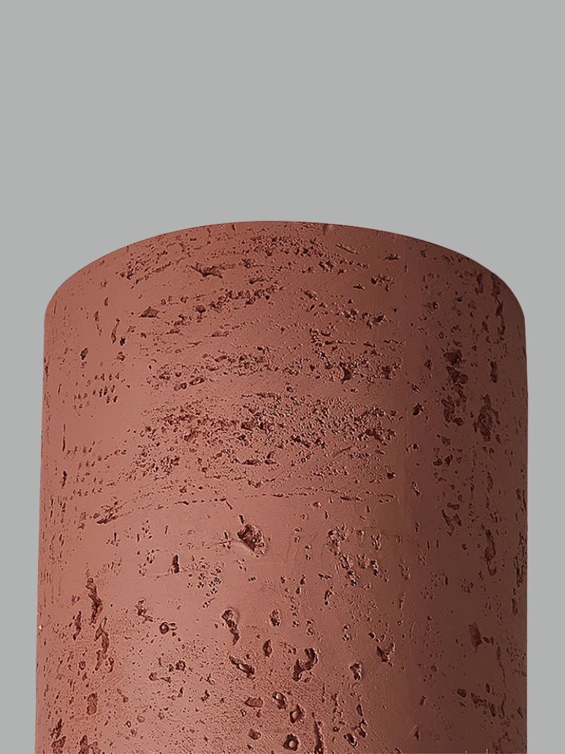 Plafonnier Cylindrique Wabi Sabi Effet Pierre Naturelle