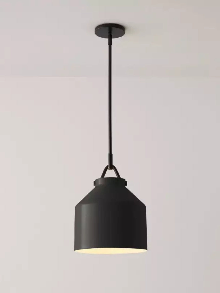 Suspension Nordique Métal Minimaliste Verre Dépoli