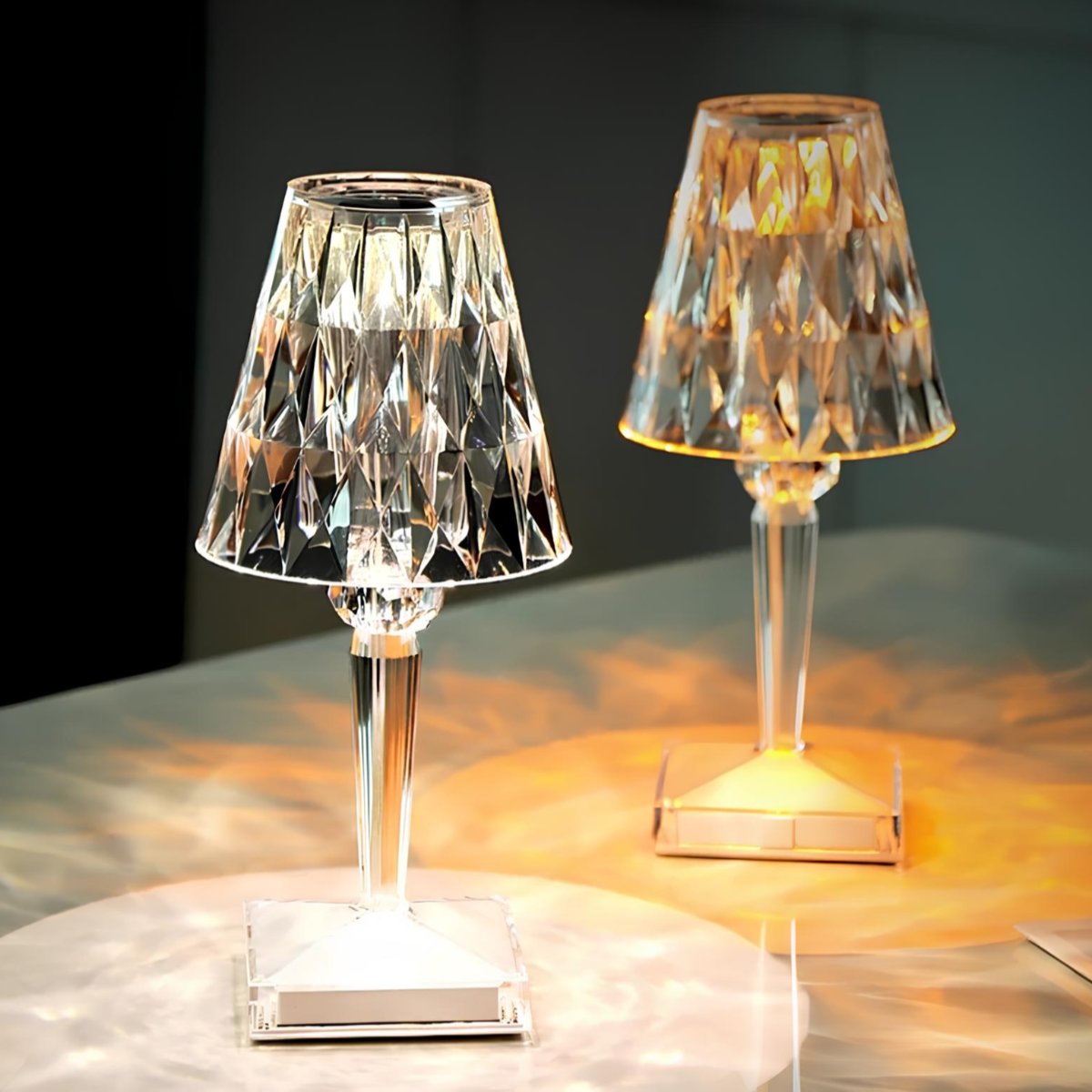 Lampe Cristal Scintillante | Éclairage Élégant et Raffiné