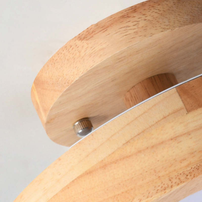 Lampe de Plafond LED Moderne en Bois