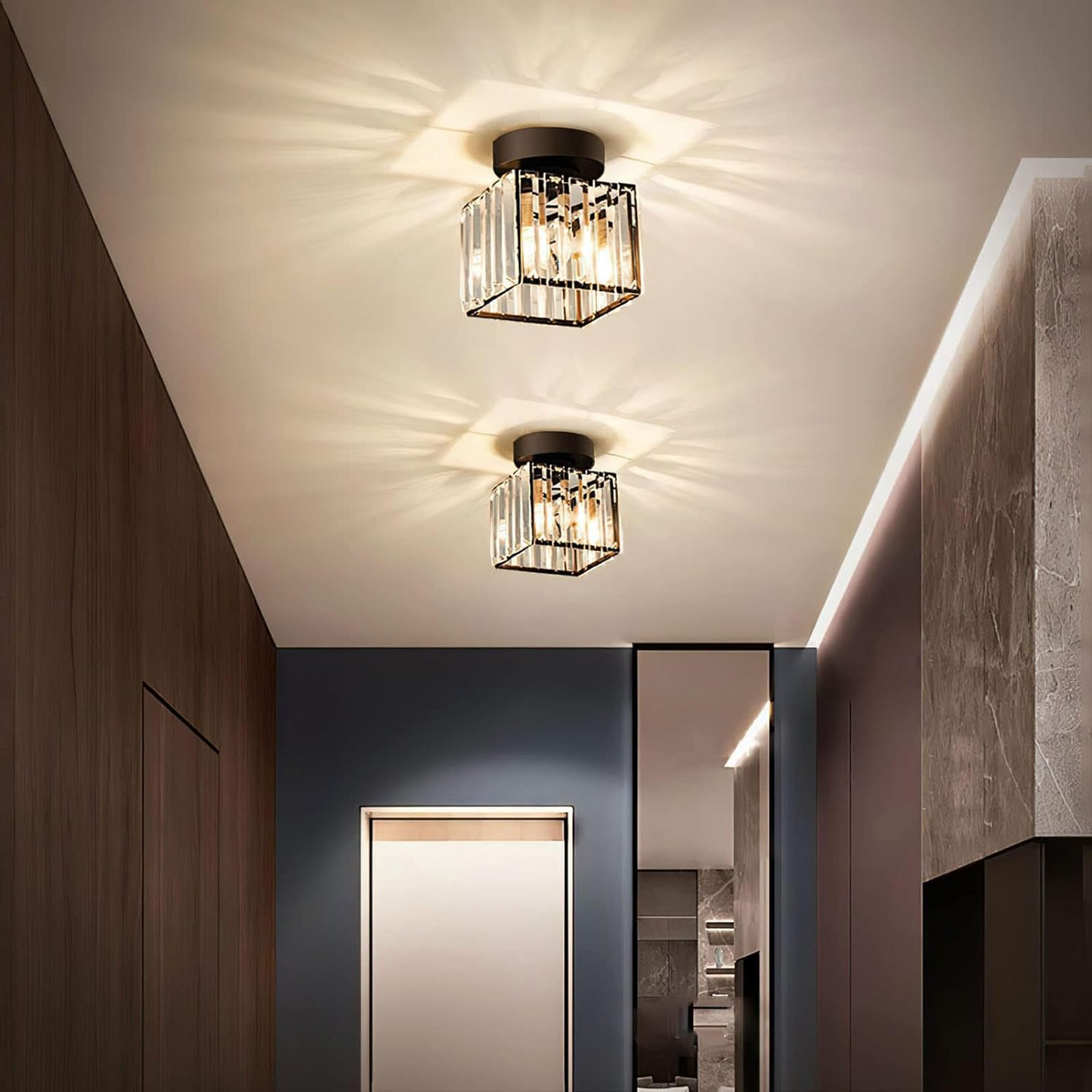Plafonnier Moderne 1 Lumière | Éclairage Élégant pour Couloir