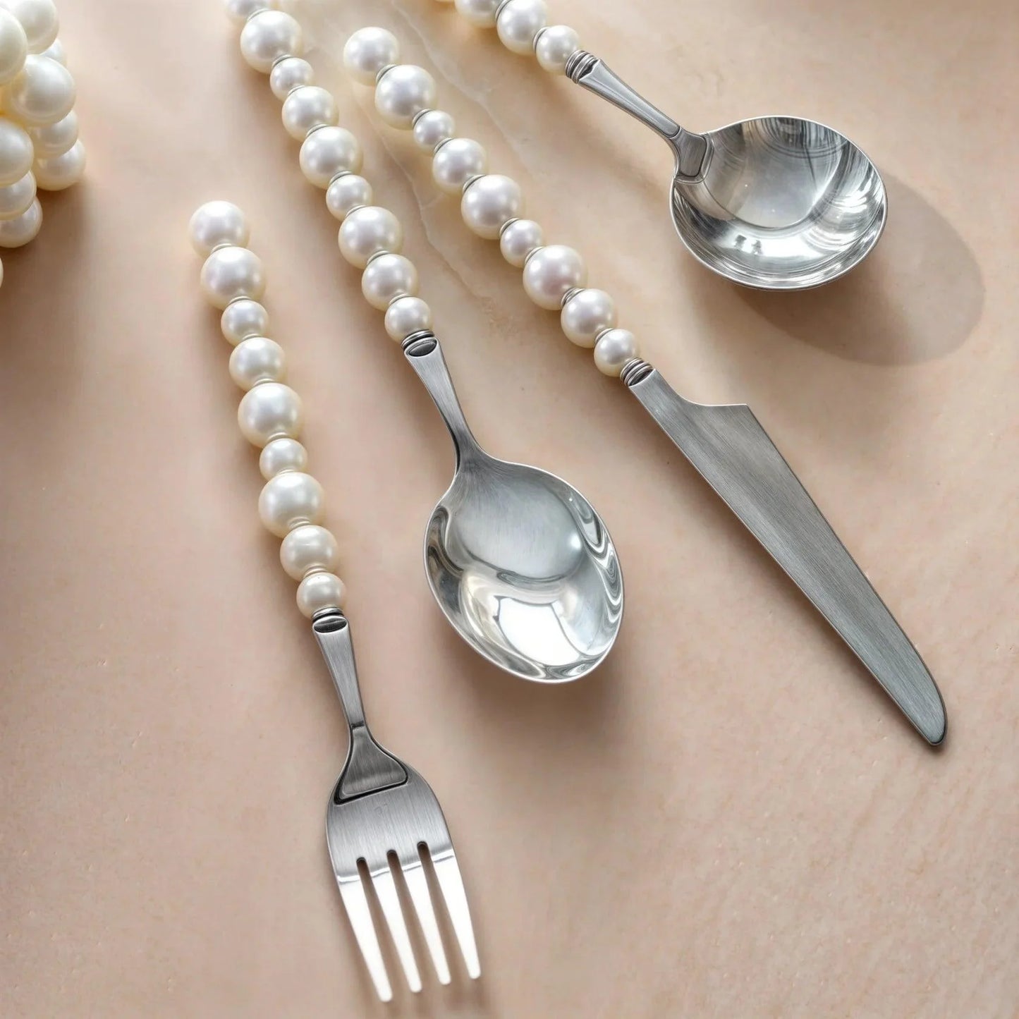 Couverts Perle Élégance – Design Luxueux et Unique