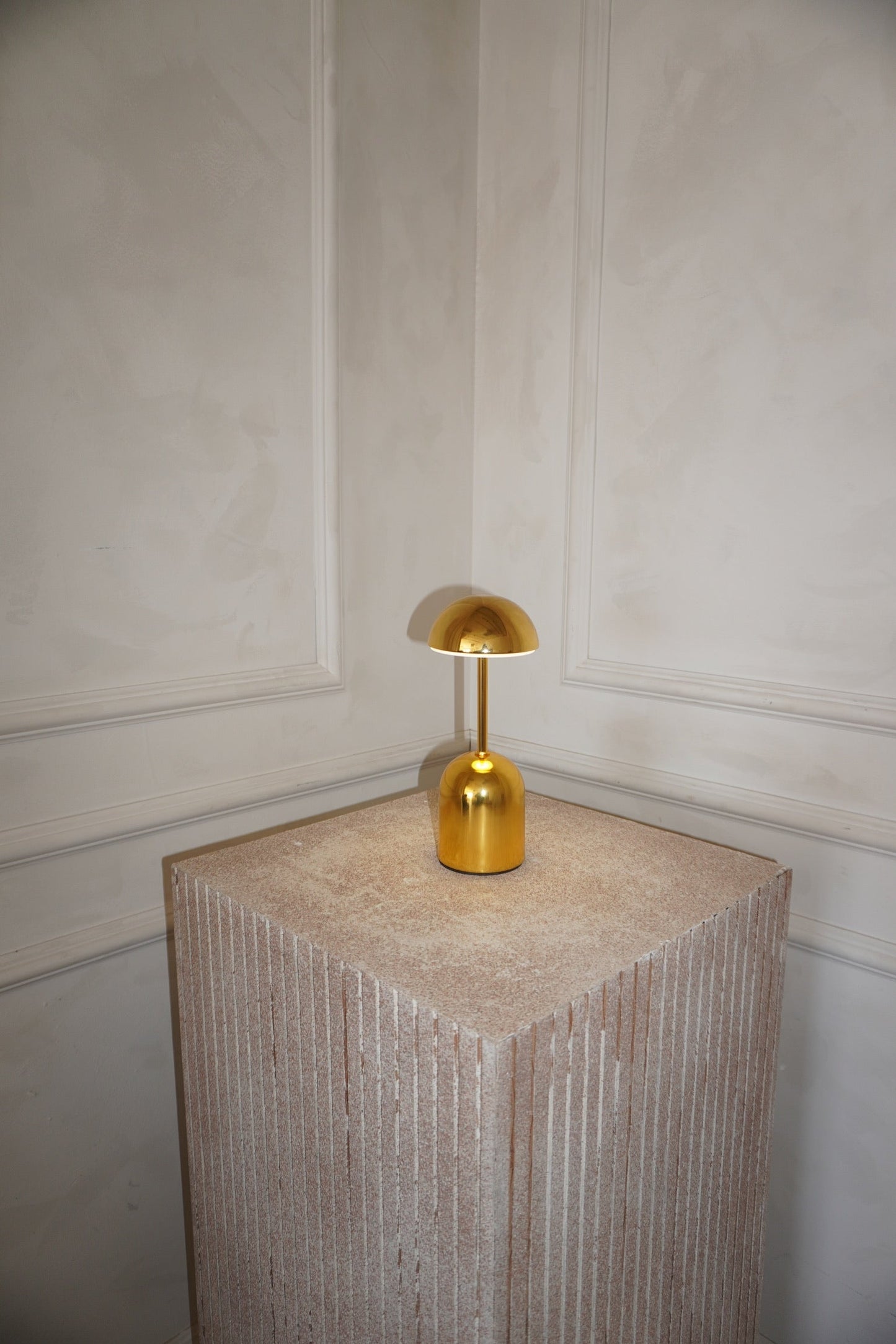 Lampe Sans Fil Edie, Métal Argent ou Or, Tactile