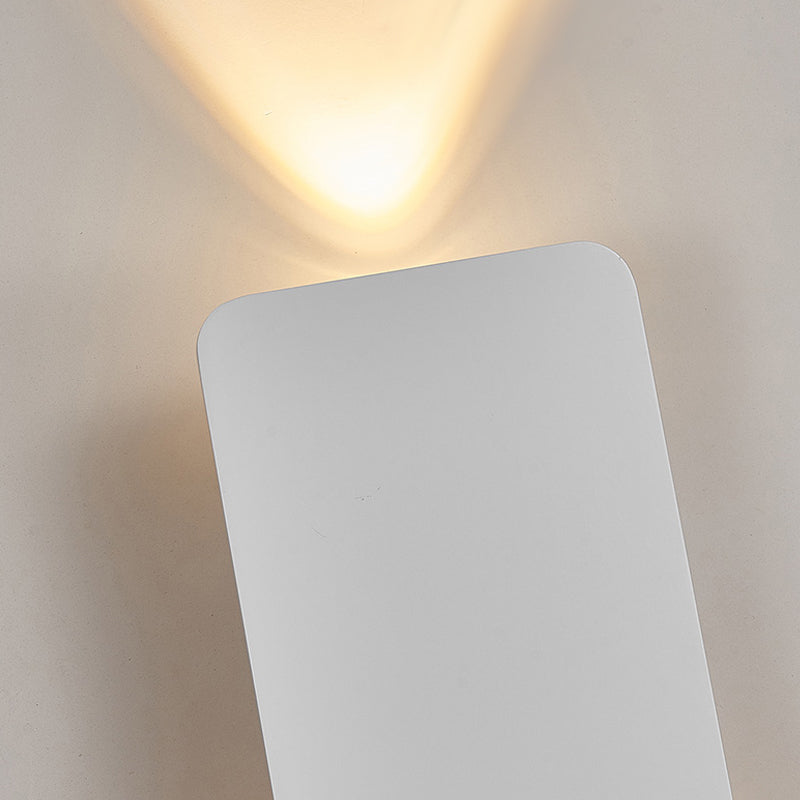 RectangularGlow – Applique Murale LED Postmoderne en Aluminium Doré pour Couloir ou Salon