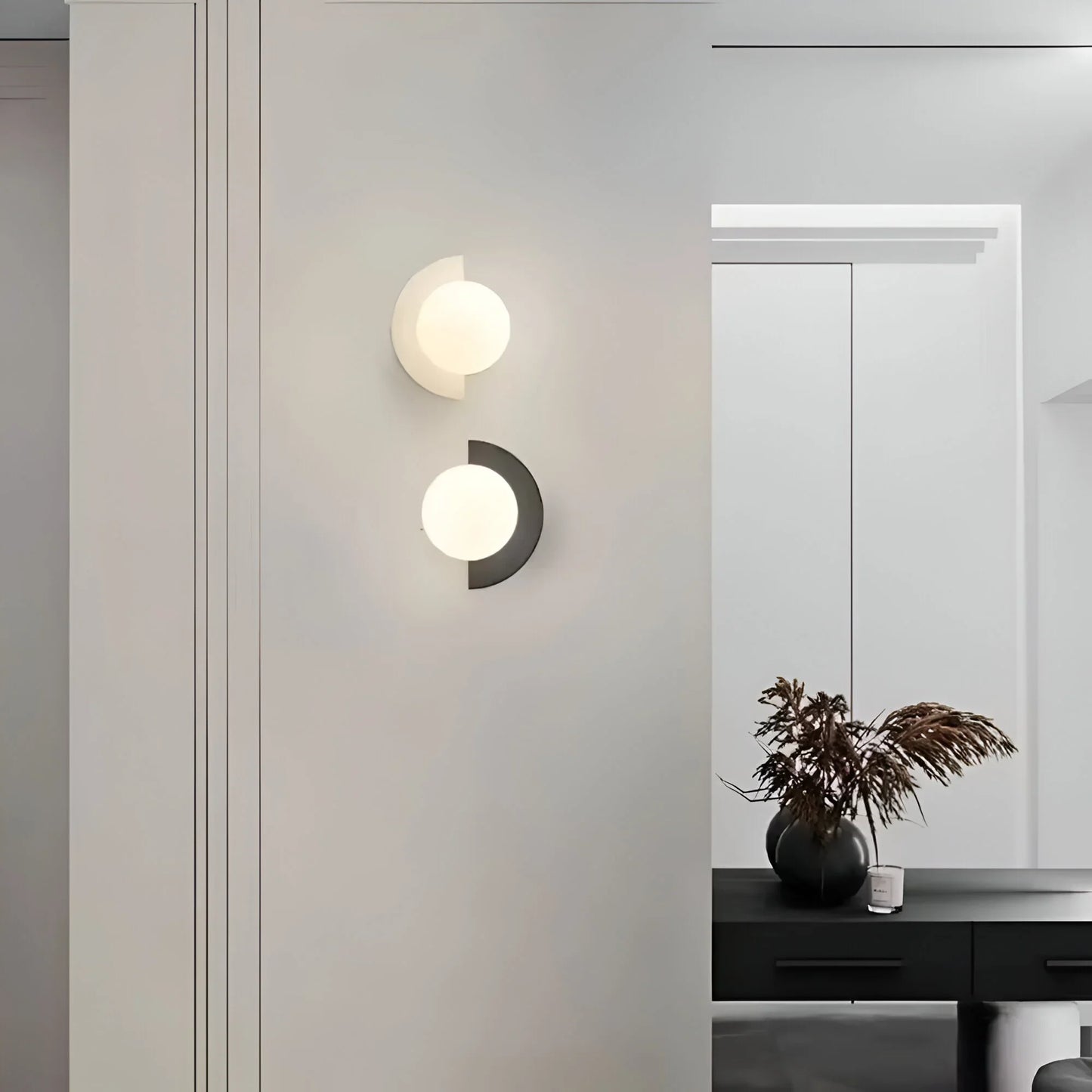 Applique Murale Moderne Demi-Cercle