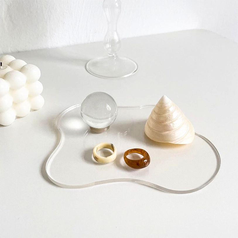 Dessous de Verre Organique en Acrylique Transparent