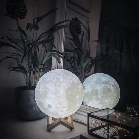 Moon Lamp | Lampe Lune Blanche – Éclairage Lunaire Apaisant pour Votre Intérieur