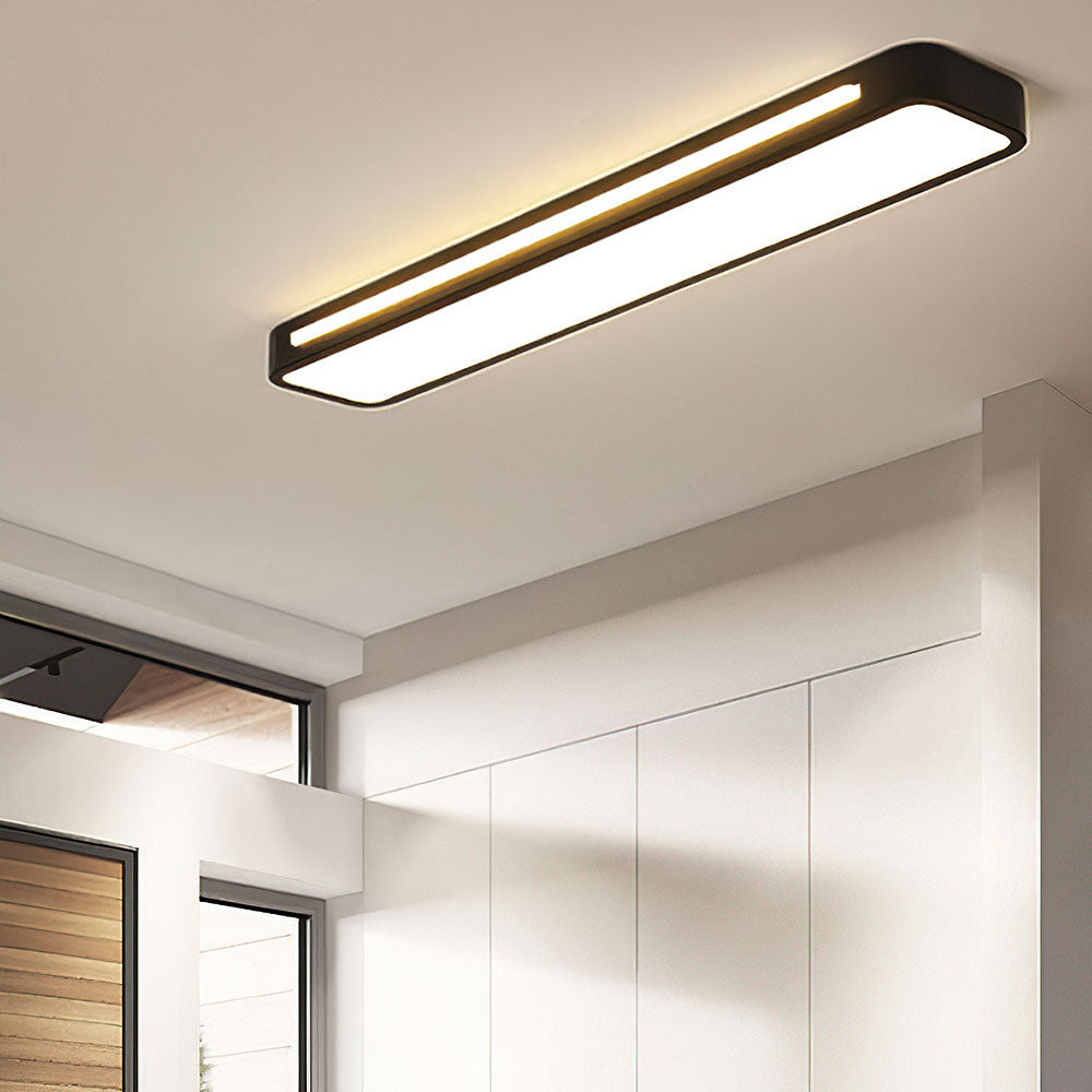 Plafonnier LED Long Minimaliste Nordique Salon/Chambre