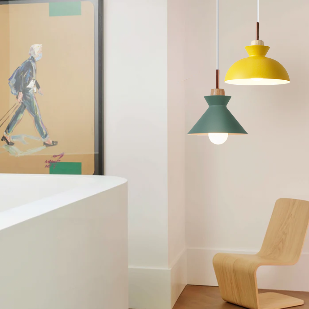 Suspension Scandinave en Bois Design Minimaliste