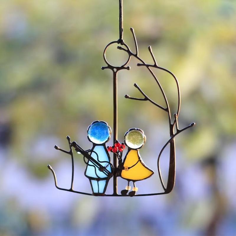 Attrape-Soleil en Verre Coloré – Élégance Lumineuse pour Vos Fenêtres