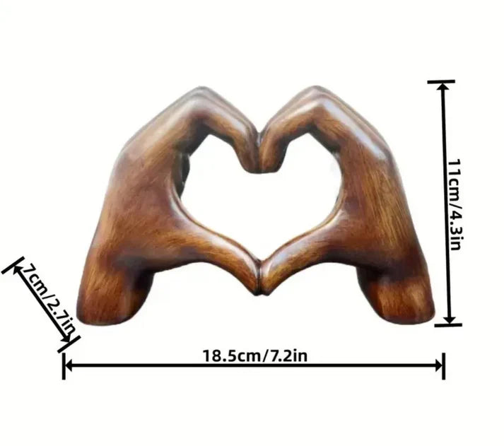 WarmHeart – Symbole d’Amour en Bois Fait Main pour une Décoration Remplie d’Émotion