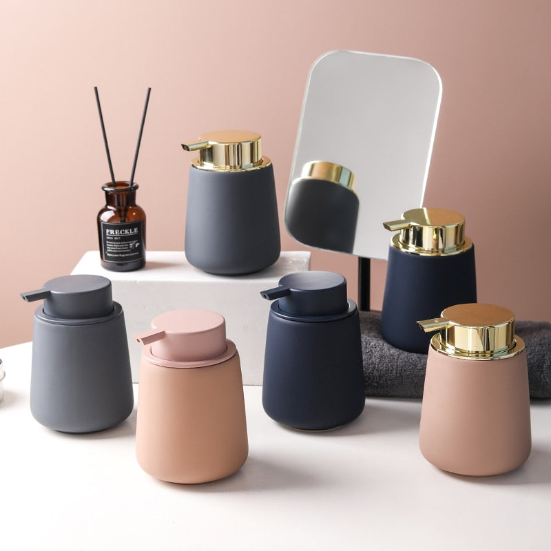 Distributeur de Savon Moderne en Céramique de Style Scandinave