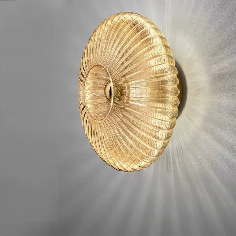 Applique Murale Verre Trempé, Design Rond, Ø25–35cm