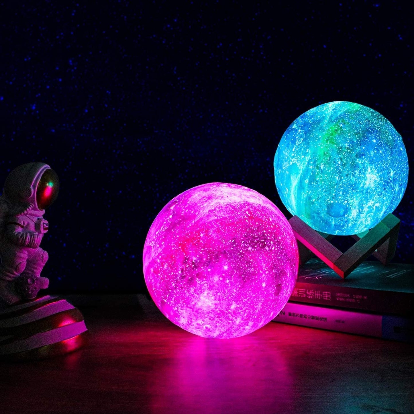Galaxy Moon Lamp | Lampe Lune Galaxie