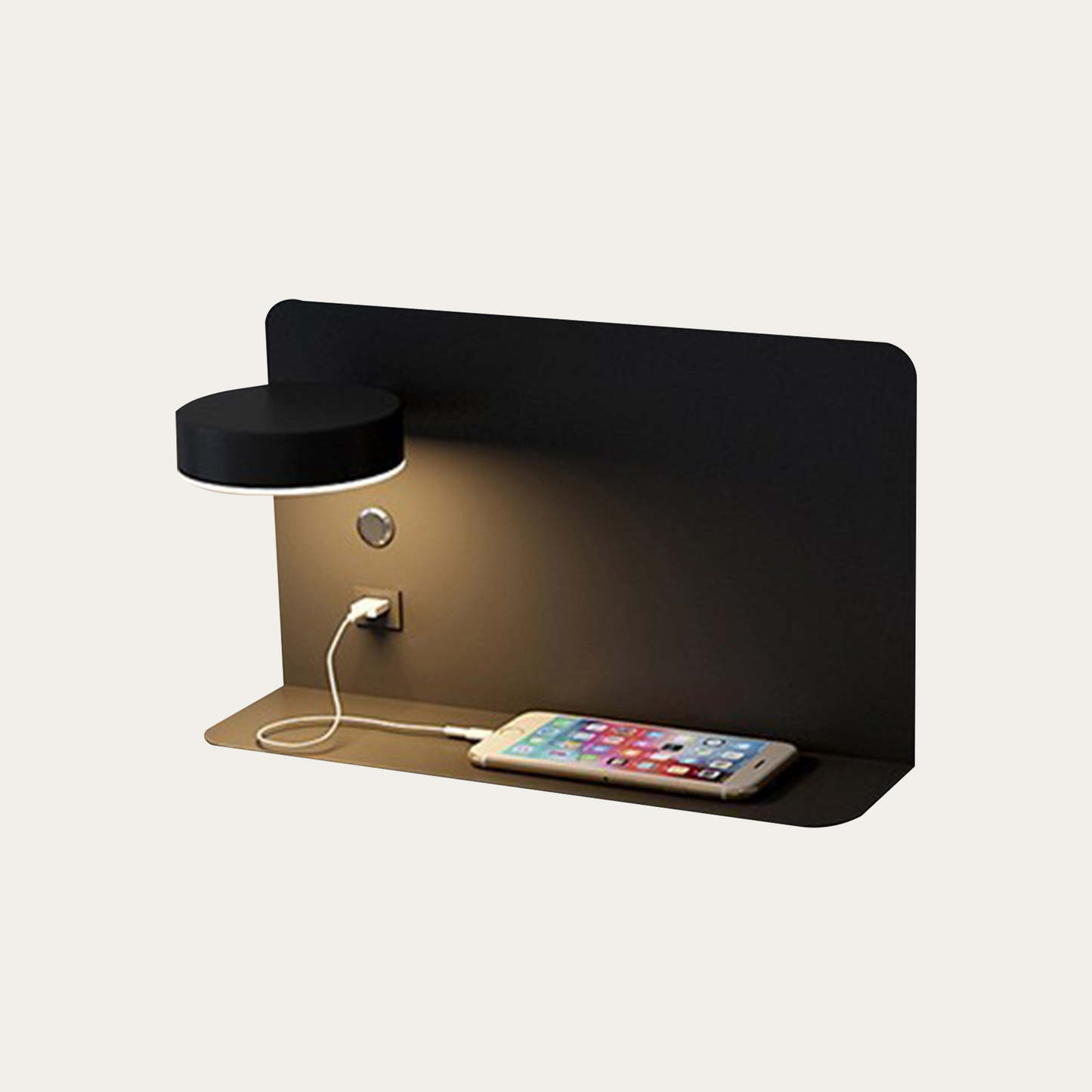Applique Murale Intérieure LED Kaye – Design Moderne avec Rotation et Charge USB