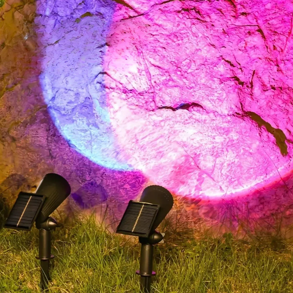 Spot Solaire LED Extérieur – Éclairage Jardin Multicolore