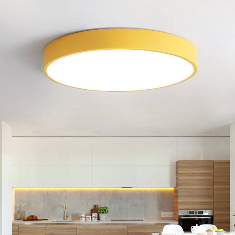 PastelRing | Lampe Plafond Ronde Ultra-Plate au Design Moderne