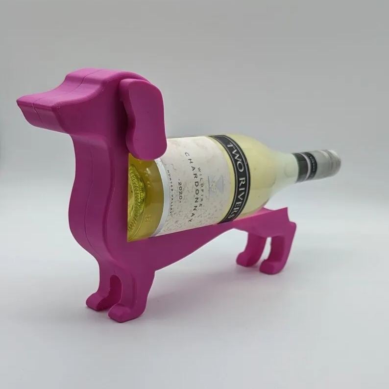 Porte-Bouteilles Original en Forme de Teckel – Une Touche Ludique pour Vos Moments de Dégustation