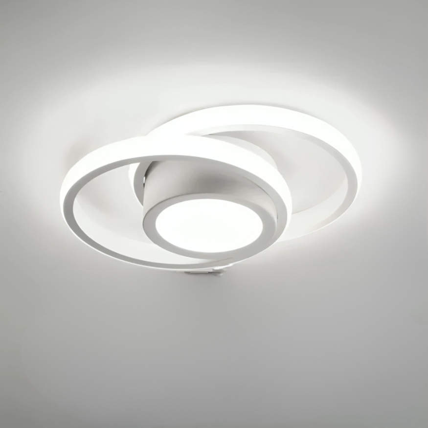 Lampe LED Moderne | Design Créatif à 2 Anneaux et Éclairage Stylé