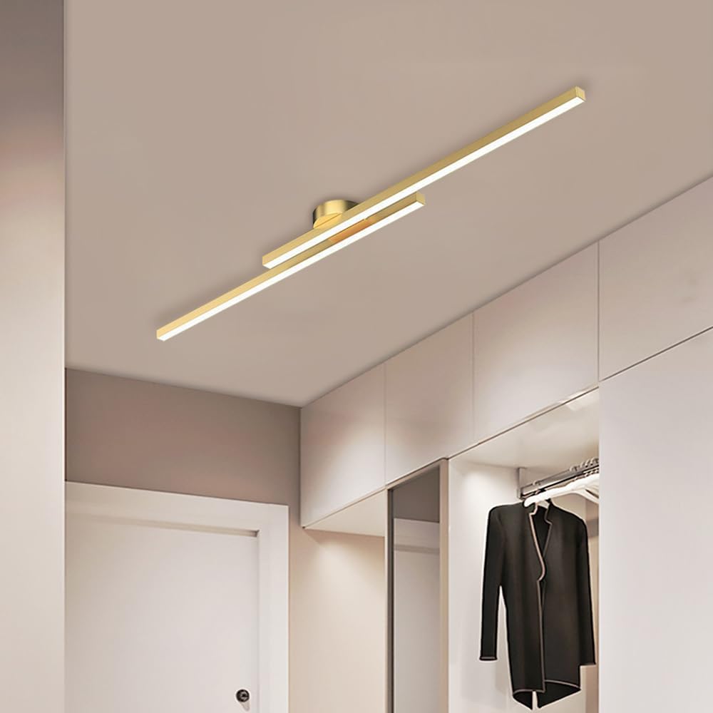 Plafonnier LED Moderne Aluminium Barre Semi-Encastré