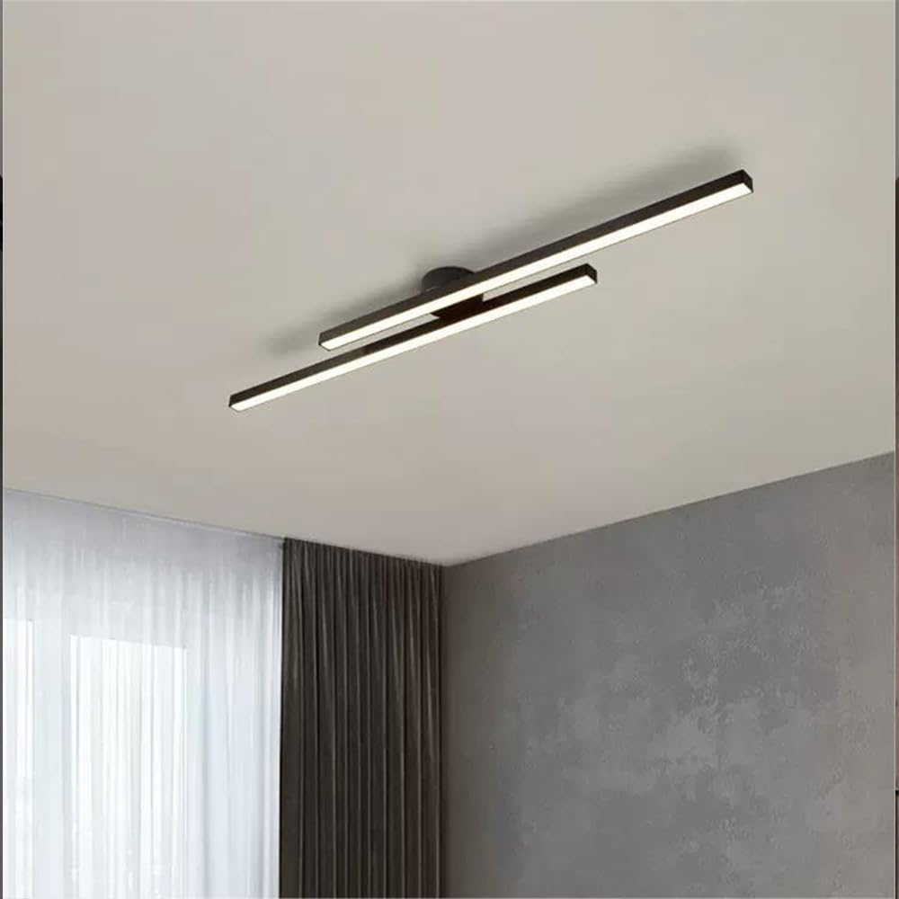 Plafonnier LED Moderne Aluminium Barre Semi-Encastré