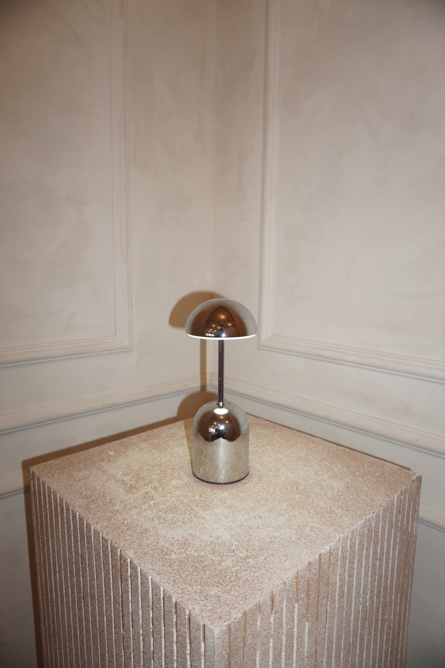 Lampe Sans Fil Edie, Métal Argent ou Or, Tactile