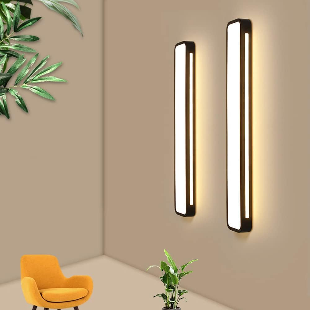 Plafonnier LED Long Minimaliste Nordique Salon/Chambre