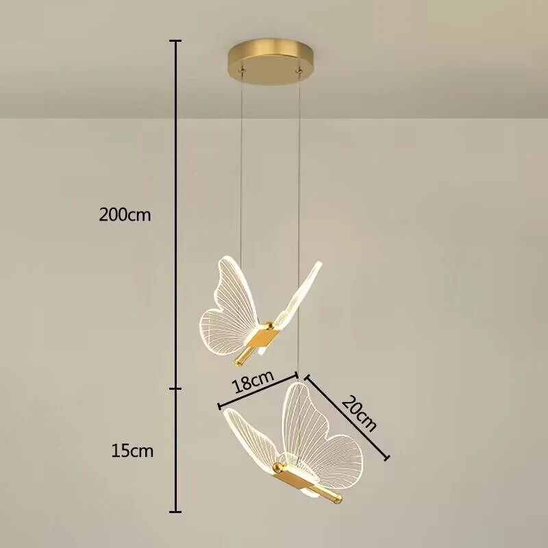 Lampe à suspendre en Forme de Papillon Apportez une Touche Magique à Votre Intérieur